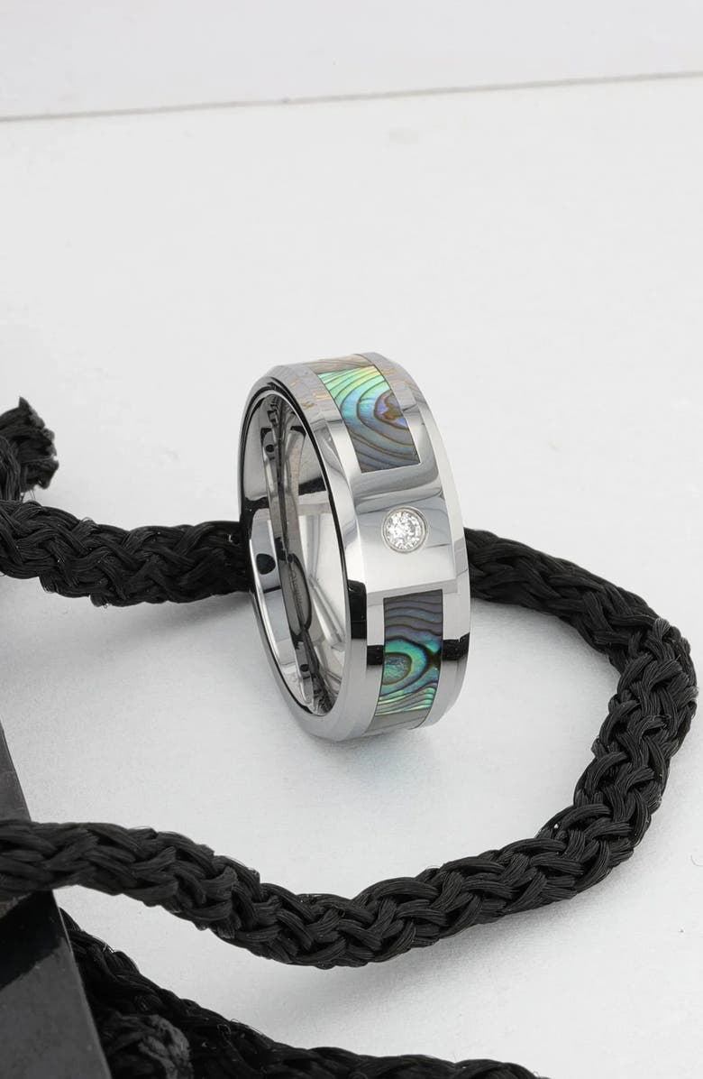 Larson Jewelers Honolulu Mother of Pearl White Diamond Ring, Alternate, color, Mother Of Pearl