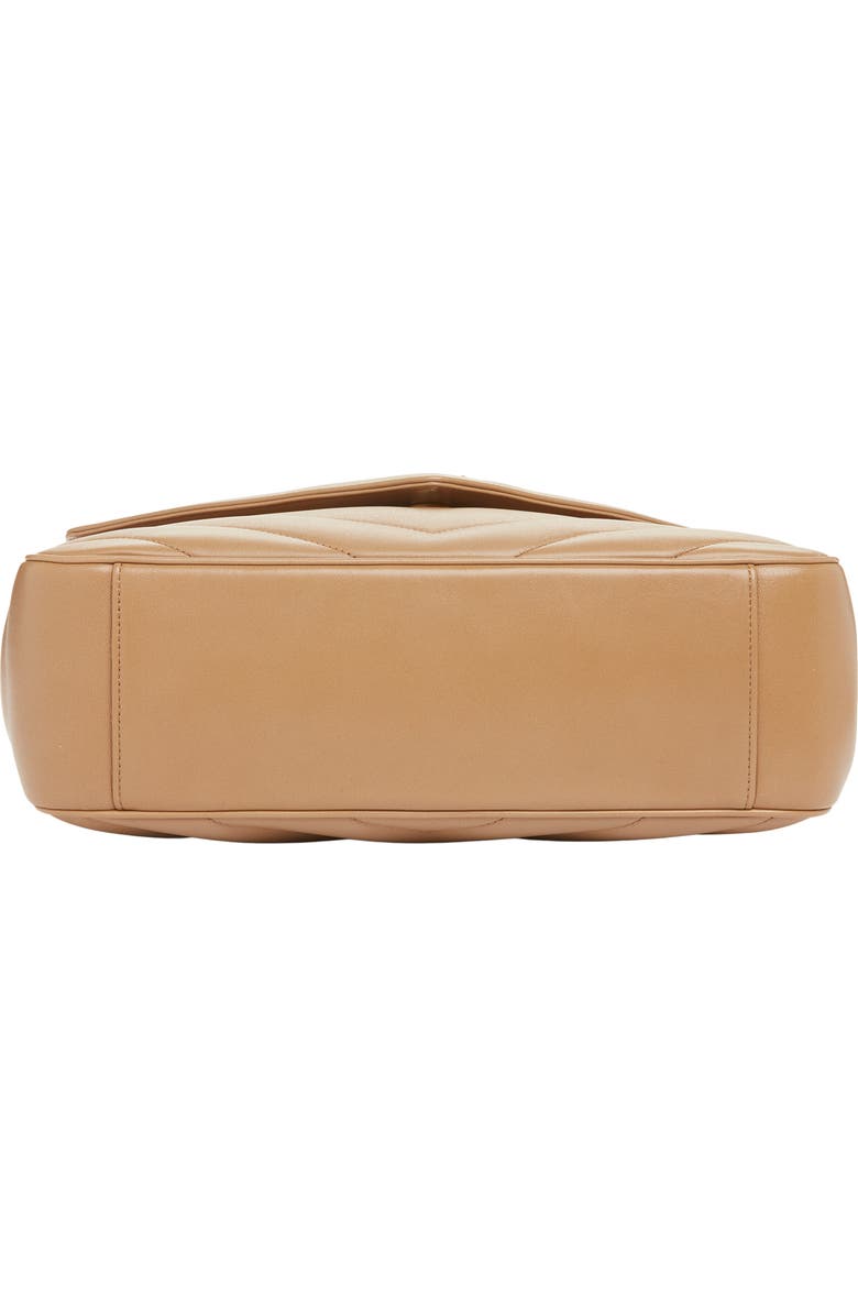 Saint Laurent Large Loulou Quilted Leather Shoulder Bag, Alternate, color, Natural Tan