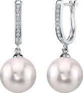 The Pearl Source Akoya Pearl & Diamond Kim Earrings
