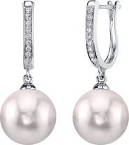 The Pearl Source Akoya Pearl & Diamond Kim Earrings