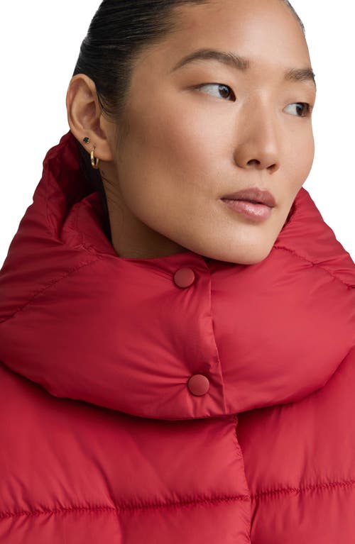 Nvlt Cire Wonder Puffer Jacket With Removable Hood In Red
