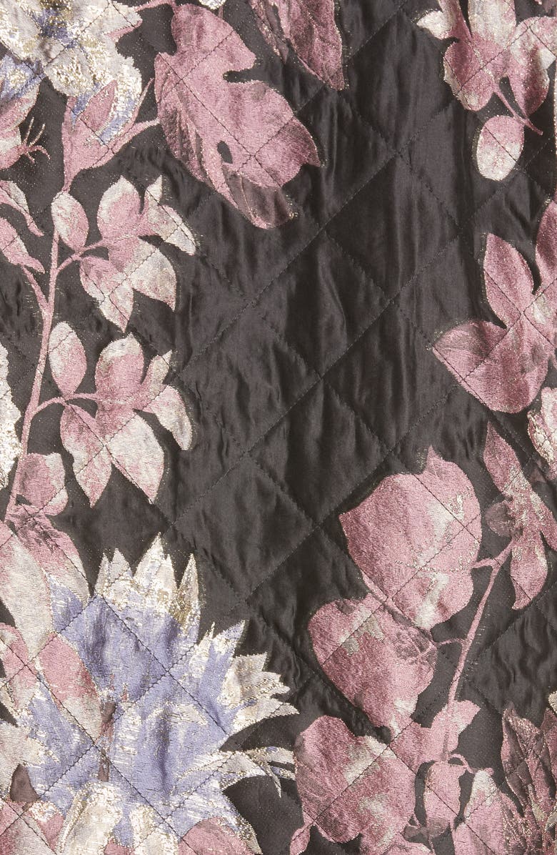 Dries Van Noten Rolta Quilted Three-Quarter Coat, Alternate, color,