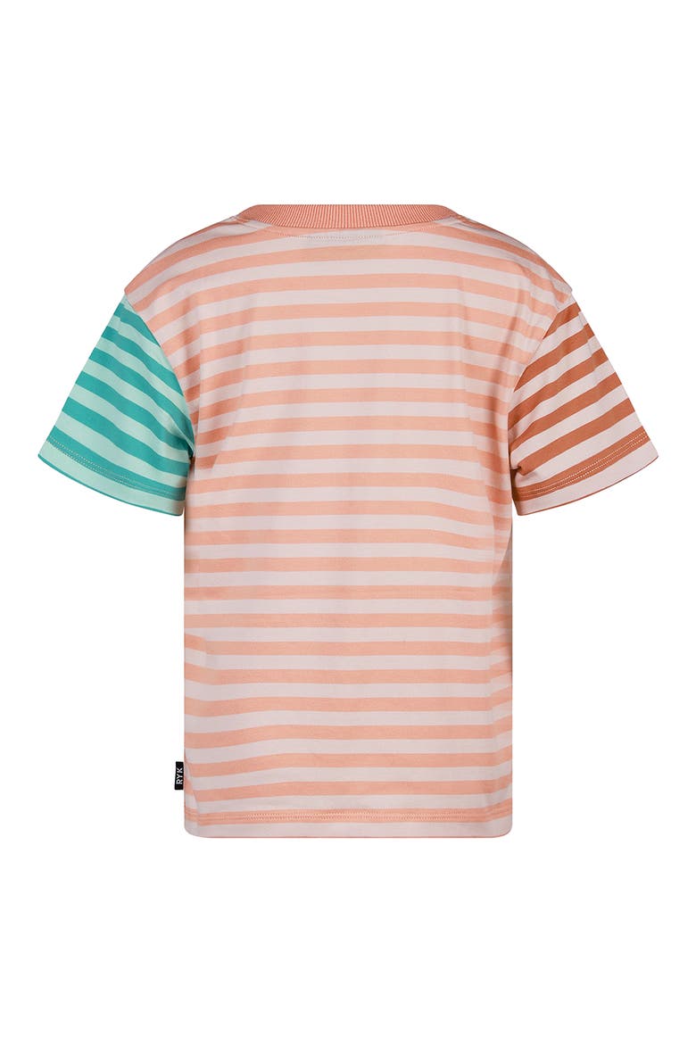 Kids' Striped T-Shirt, Alternate, color, SANDSTONE MULTI