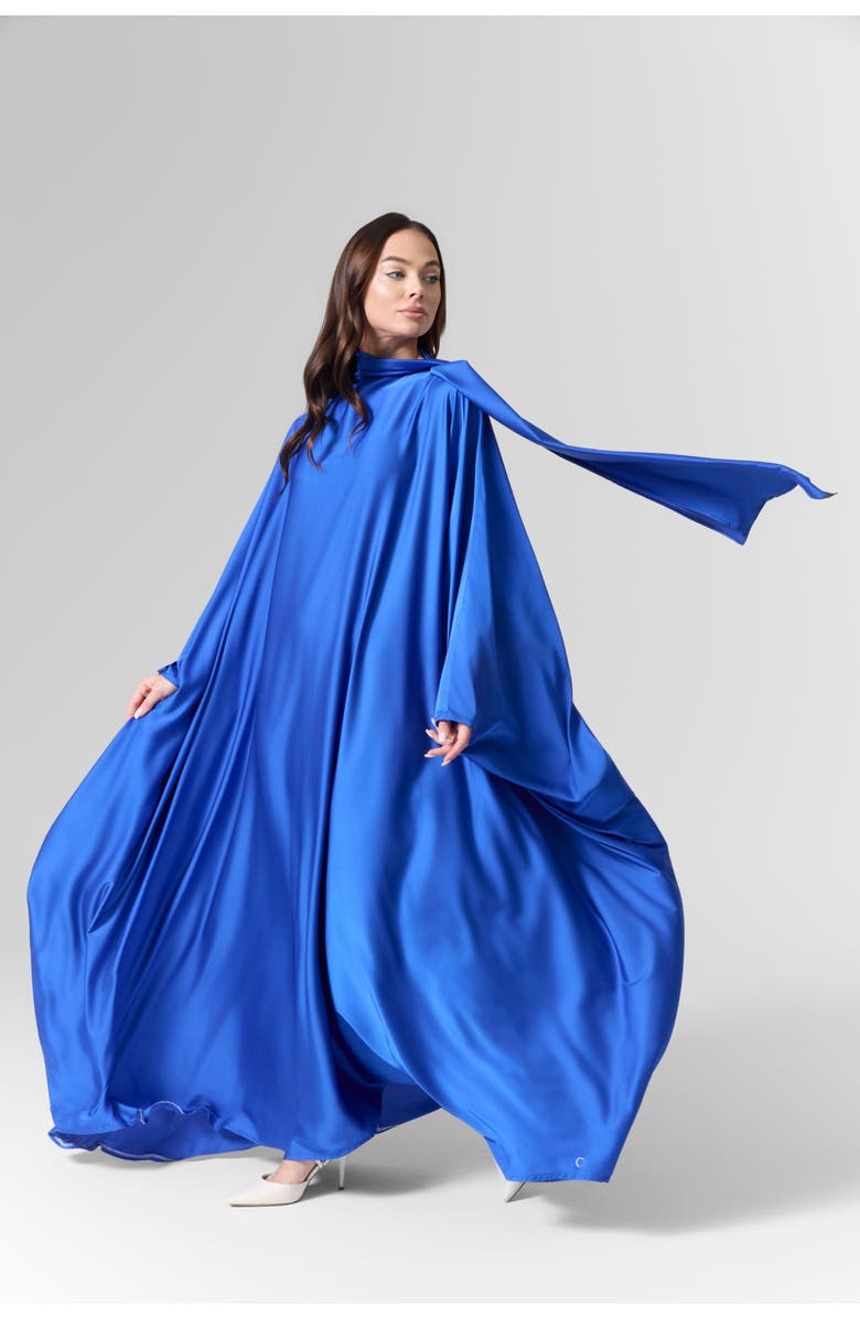 Le Fafo Luna Silk Scarf Kaftan, Alternate, color, 
