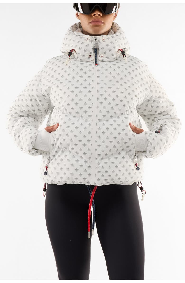 Malibu Ski Club Ditsy Jacket, Main, color, White