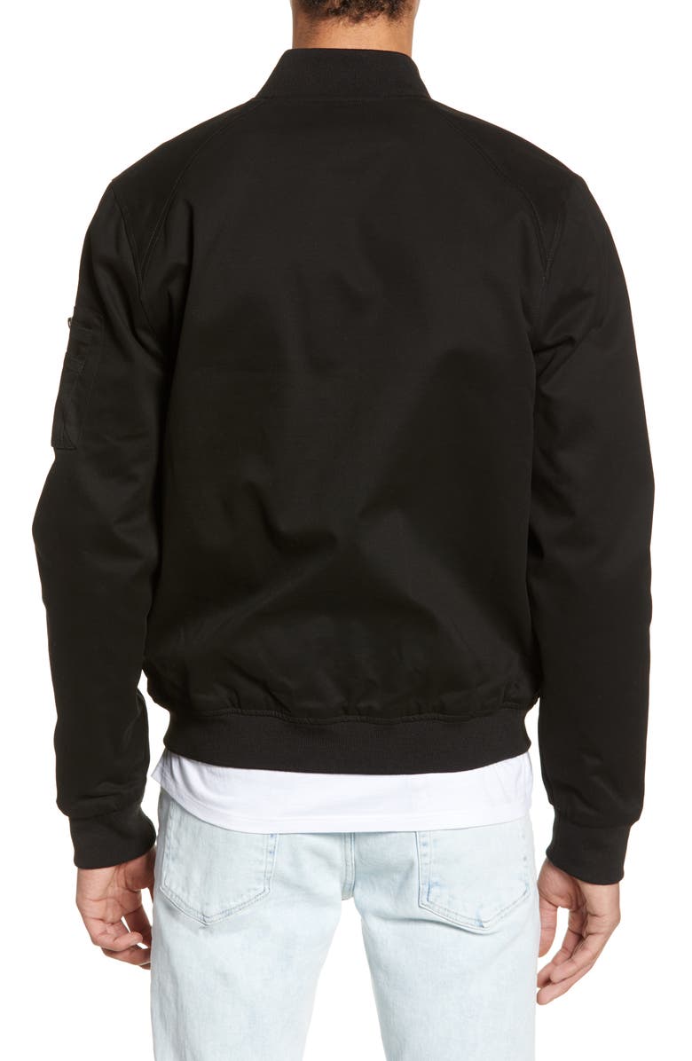 Topman Woven Bomber Jacket, Alternate, color,