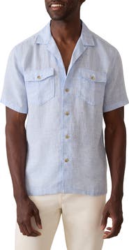 Faherty Reserve Basque Linen Camp Shirt