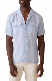 Faherty Reserve Basque Linen Camp Shirt