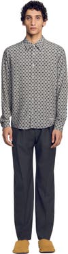 SANDRO Chain print shirt