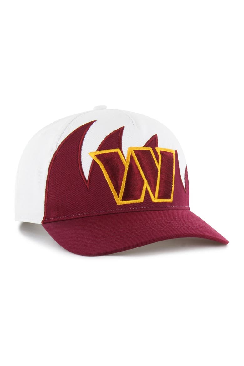 Men's '47 White Washington Commanders Jagged Hitch Adjustable Hat, Alternate, color, White