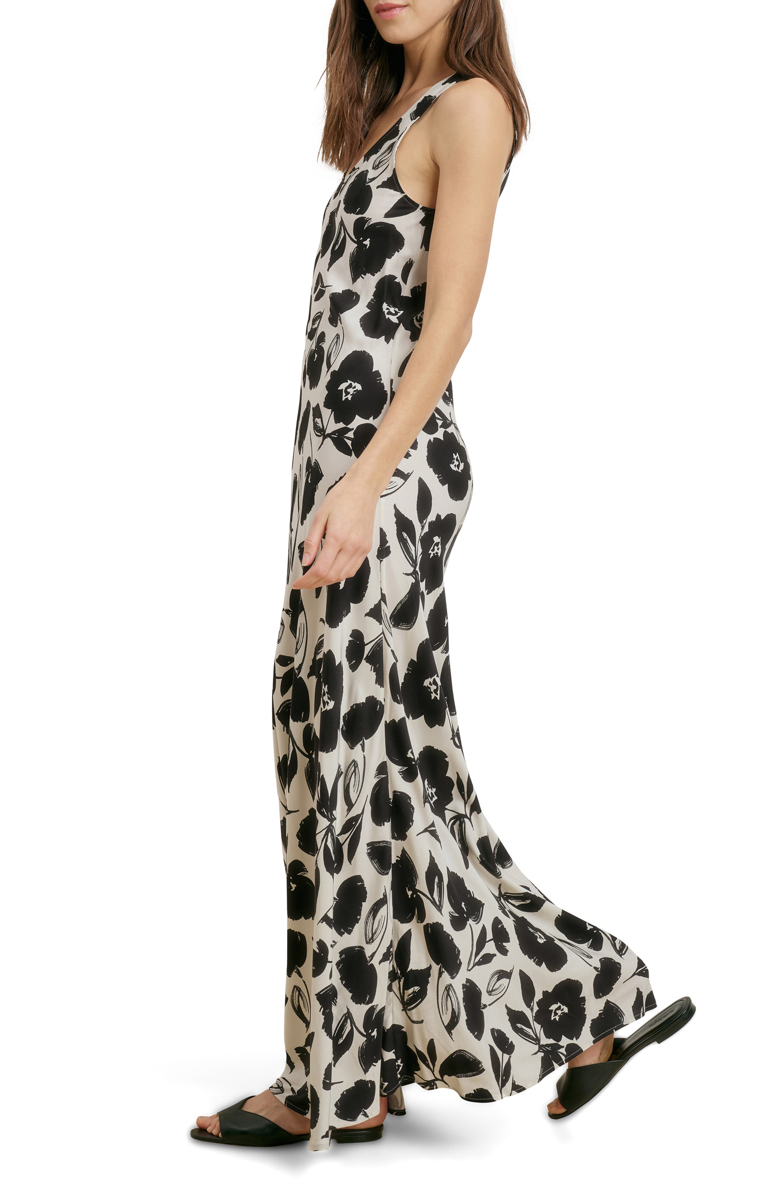 black and white leopard print maxi dress The All Yours Brushed Neutral Floral / M Balenciaga - Women's Vareuse Size:(FR)36 black cocktail slip it features a banded
