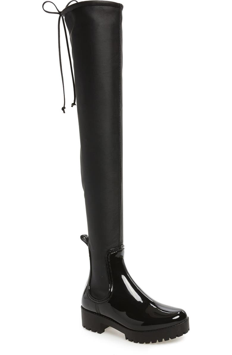 Jeffrey Campbell Cloudy Over the Knee Rain Boot, Main, color,