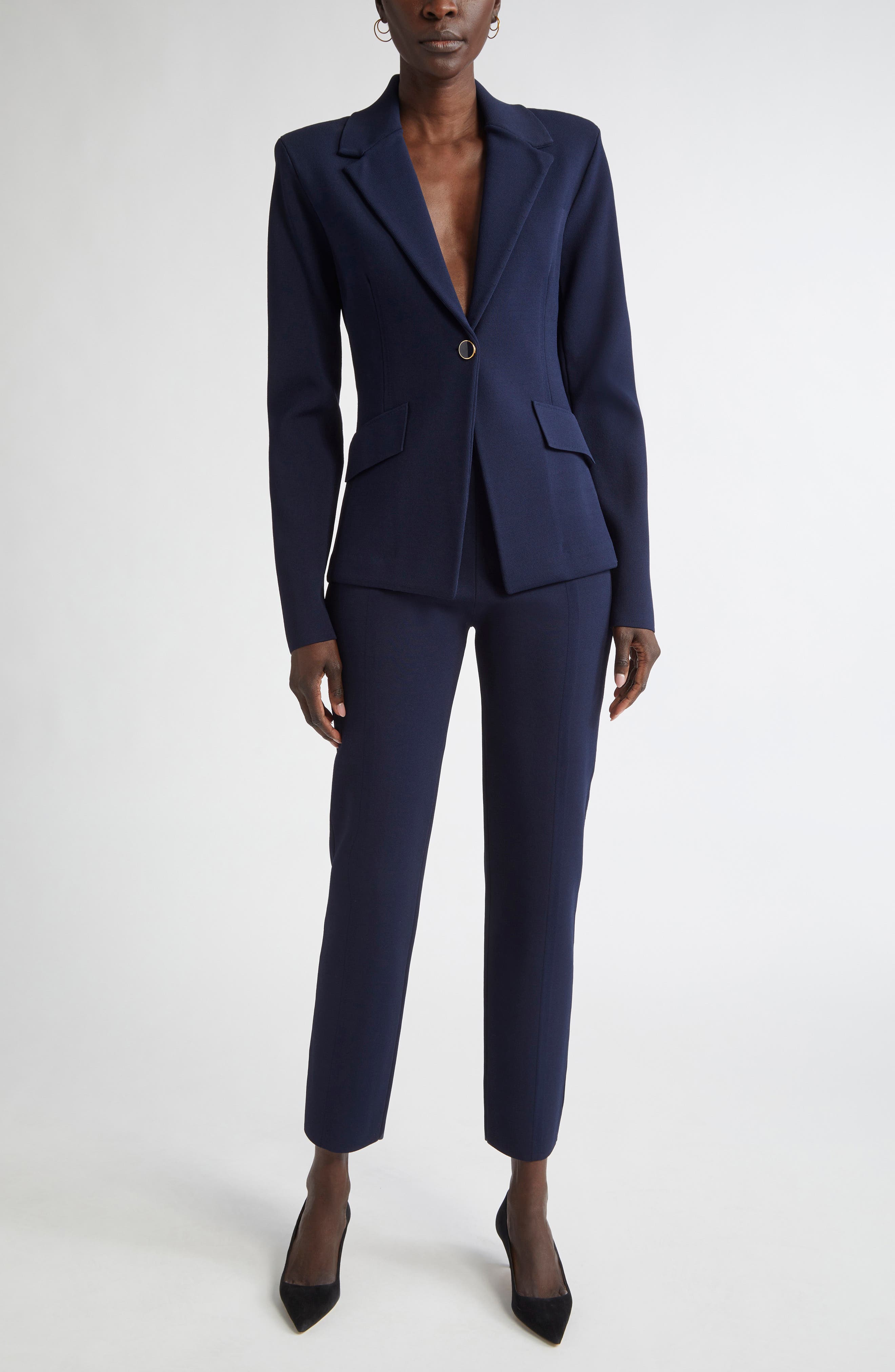 Harper One-Button Knit Jacket - image 2