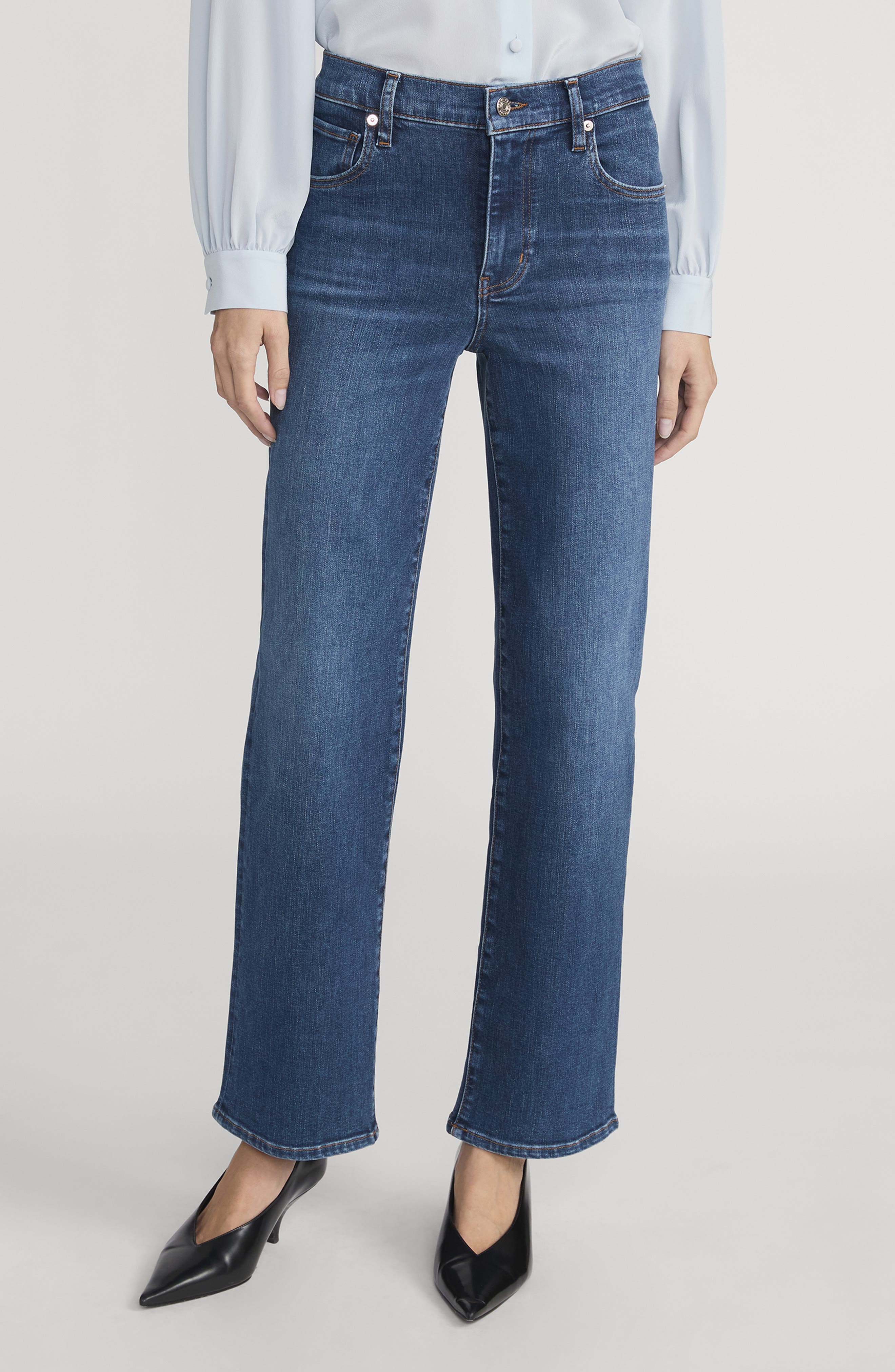 FRAME The Mellow Ankle Straight Leg Jeans
