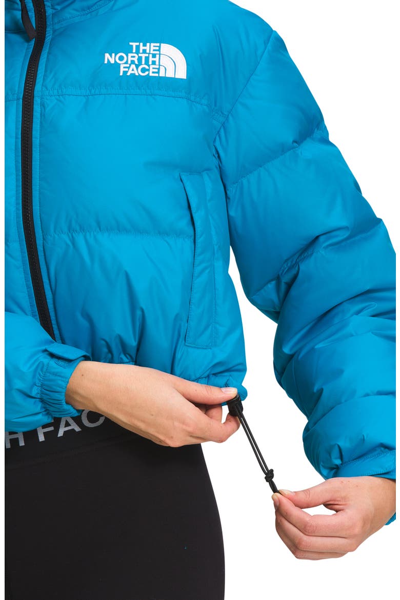 Nuptse® 700 Fill Power Down Short Jacket, Alternate, color, ACOUSTIC BLUE