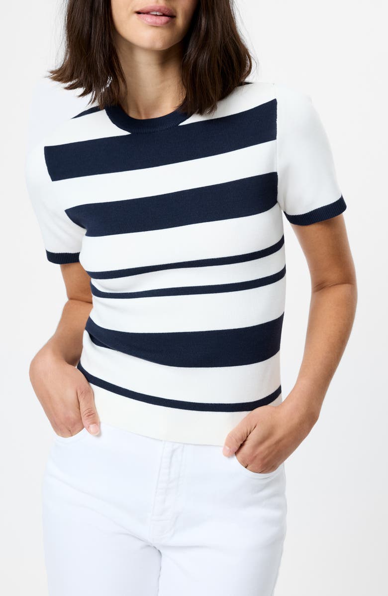 French Connection Maxime Stripe Short Sleeve Top, Main, color, 