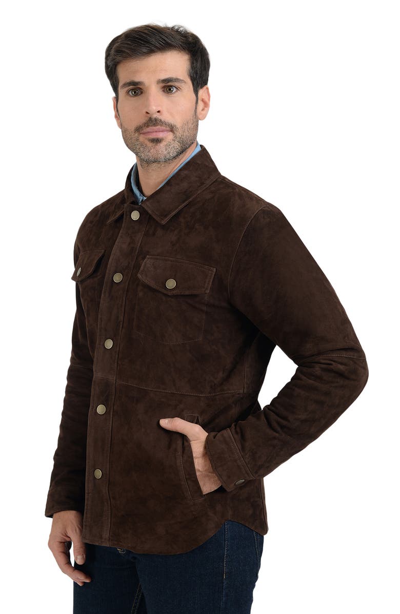 Frye Goat Suede Shacket, Alternate, color,