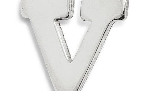 Nashelle Initial Charm In Sterling Silver - V