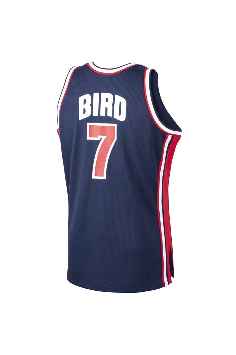 Men's Mitchell & Ness Larry Bird Navy USA Basketball Home 1992 Dream Team Authentic Jersey, Alternate, color, Navy