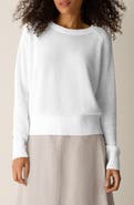 Eileen Fisher Crewneck Organic Linen & Organic Cotton Sweater