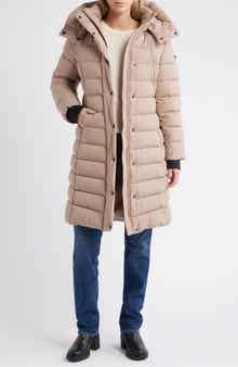 BCBG Max Azria Water Resistant Hooded Puffer Jacket