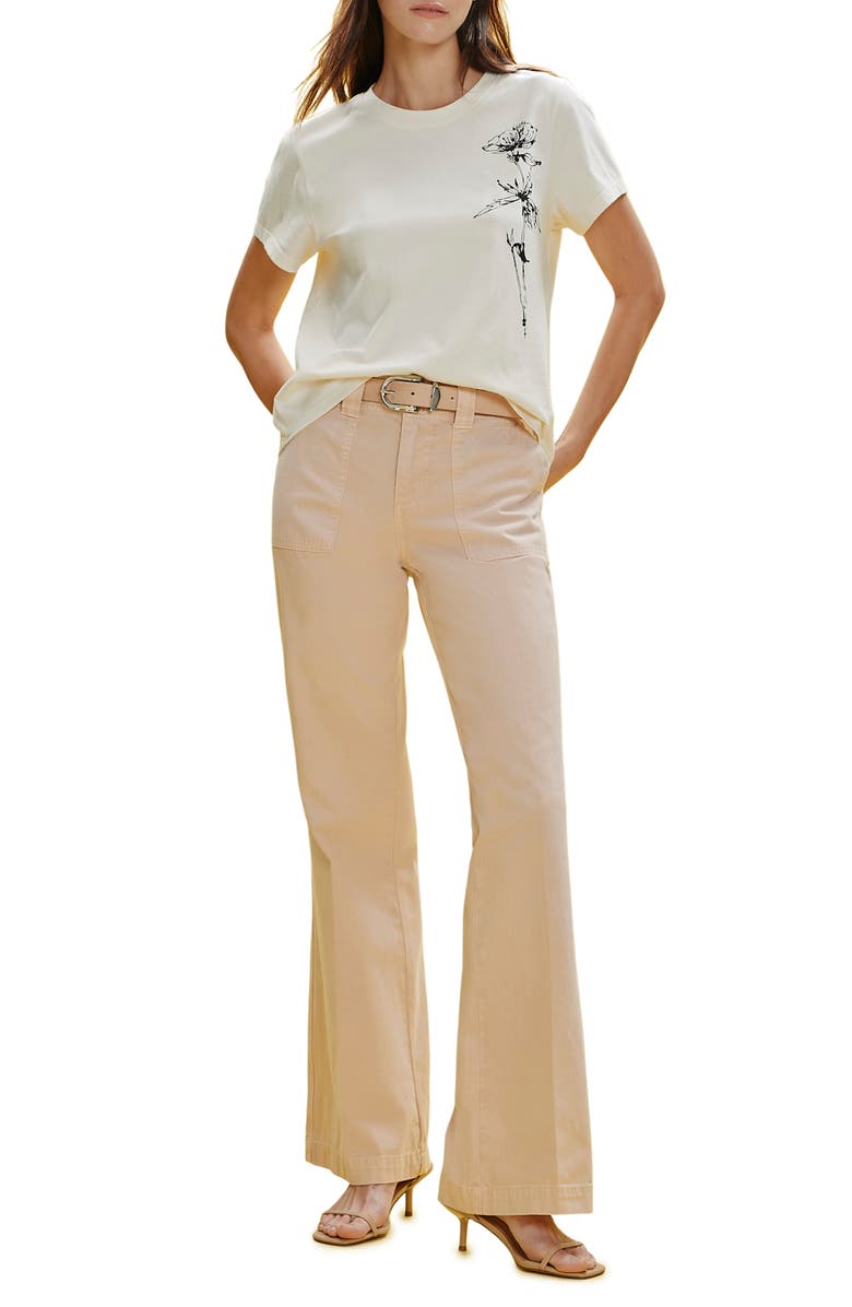 Sanctuary Timeless Floral Organic Cotton Graphic T-Shirt, Alternate, color, Collagen White/ Dandelion