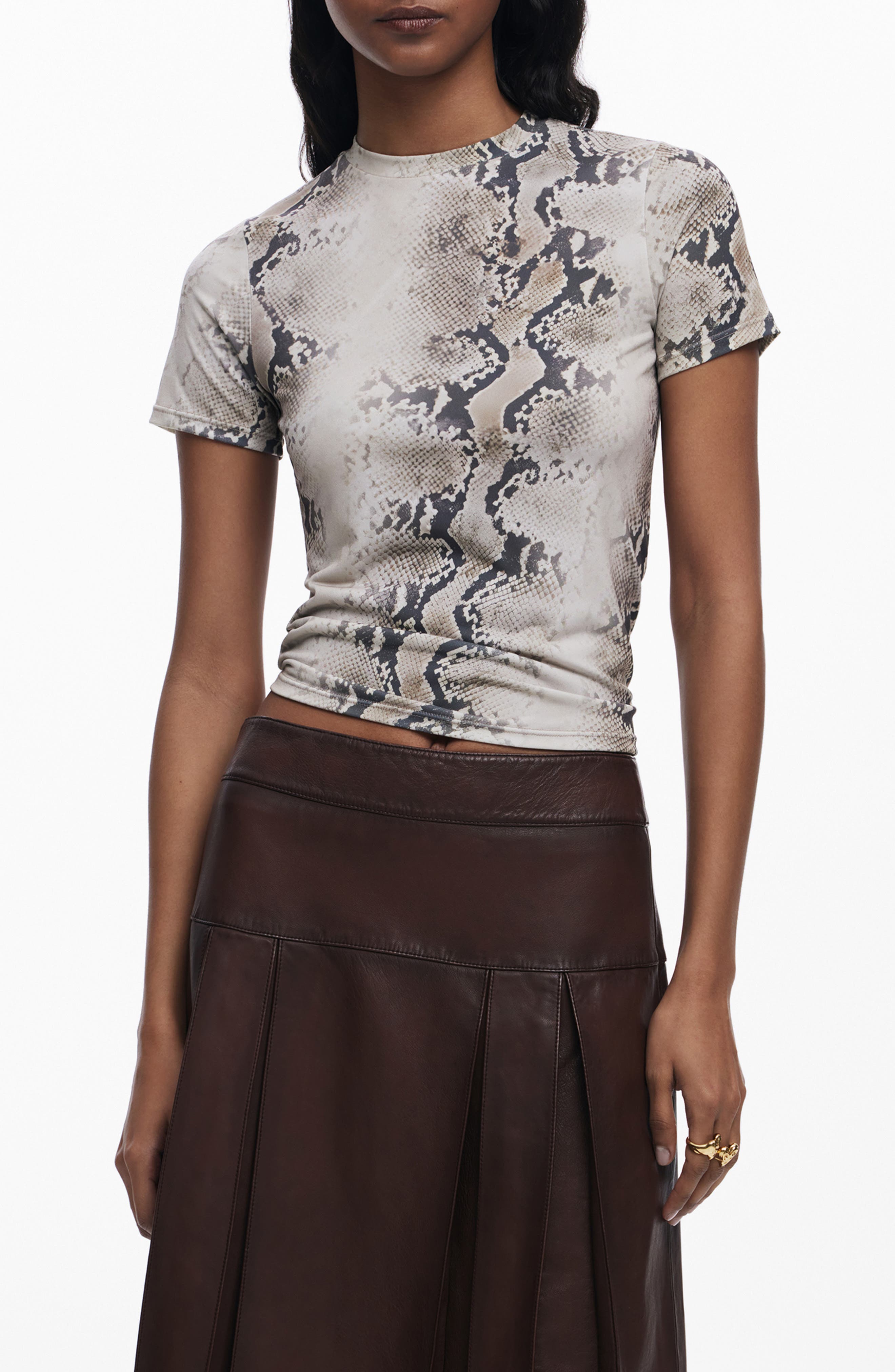 Desigual Snake Print T-Shirt