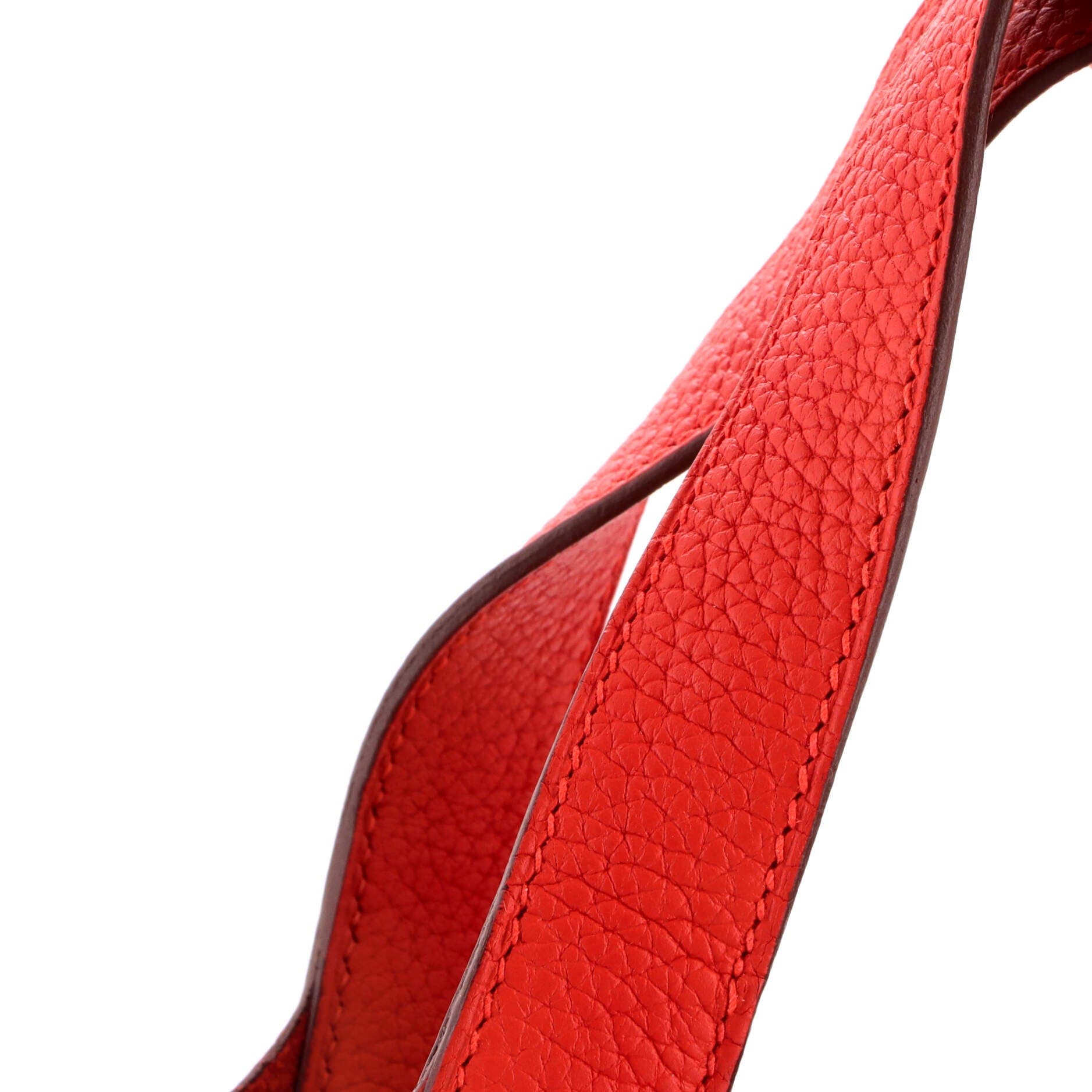 Pre-Owned Hermes Picotin Lock Bag Clemence PM, Alternate, color, Rouge Tomate