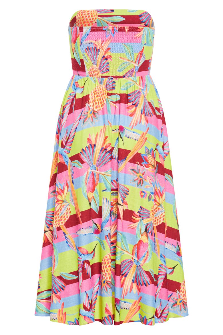 Saraya Maxi Sundress, Alternate, color, COPACABANA