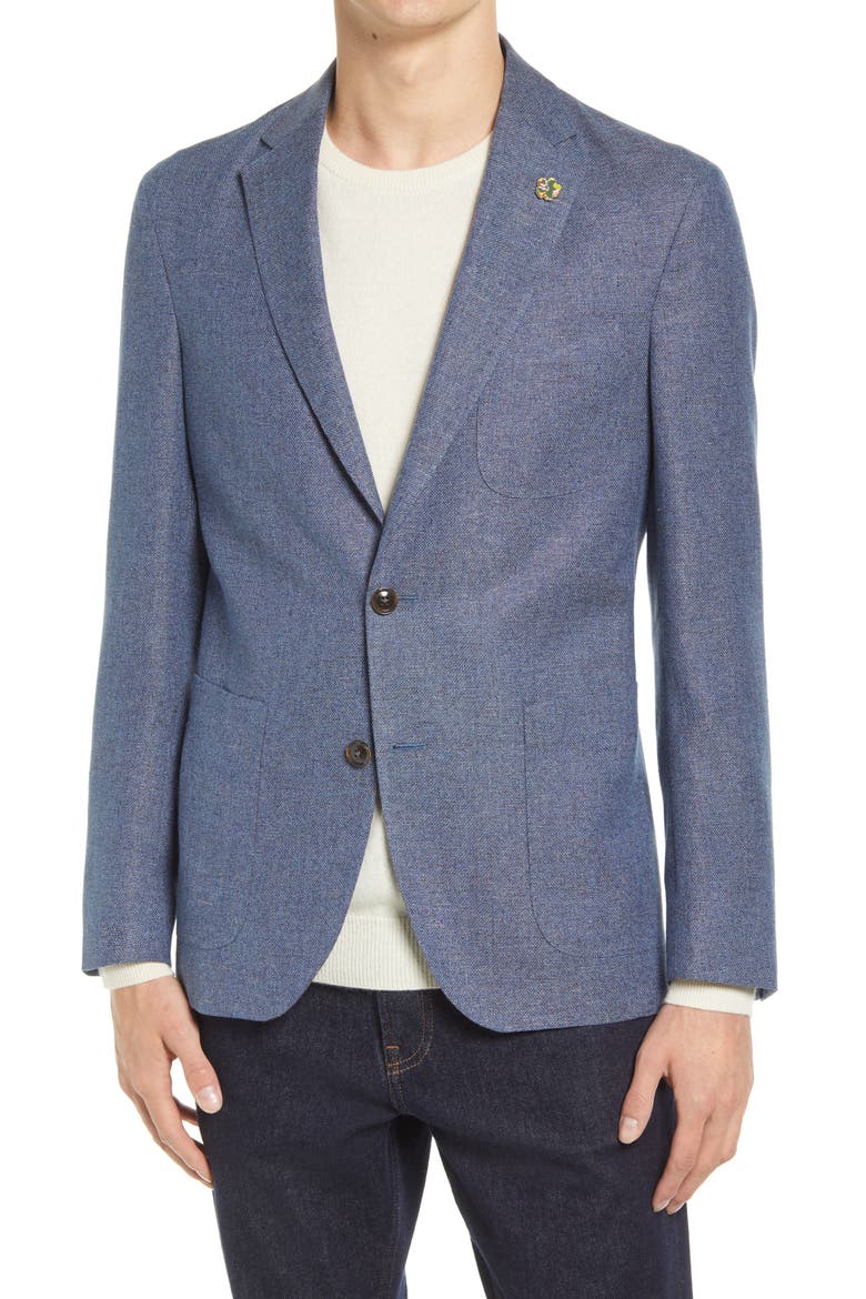 Tom Soft Constructed Sport Coat, Main, color, BLUE