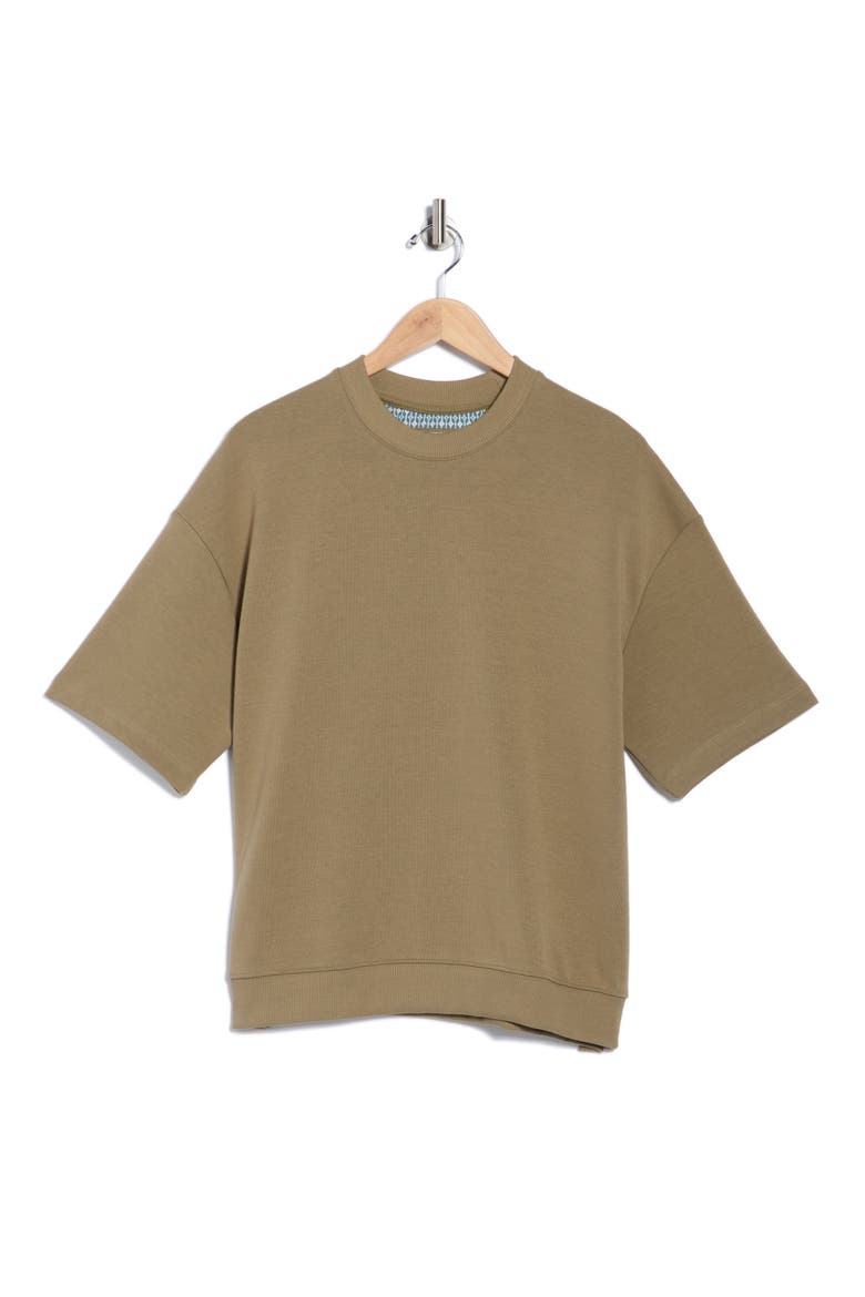 Coord Short Sleeve T-Shirt, Alternate, color, MID GREEN