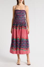 Damson Madder Kelia Cherry Pie Cotton Sundress
