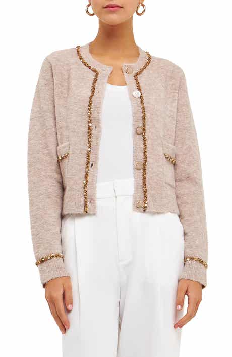 Sequin Trim Cardigan
