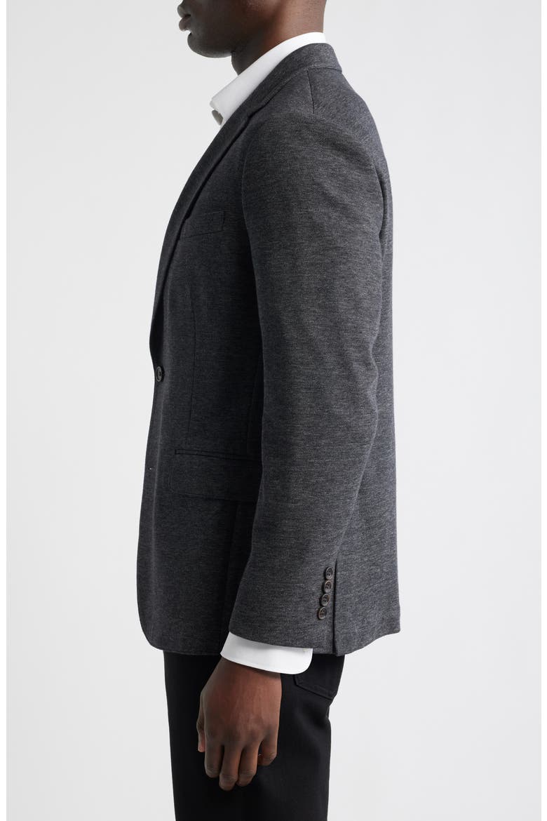 Jetsetter Trim Fit Cotton Coat, Alternate, color, CHARCOAL WITH FLAPS