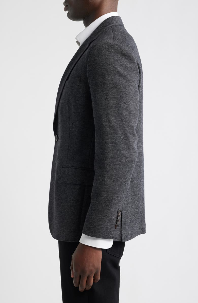 Bonobos Jetsetter Trim Fit Stretch Wool Sport Coat, Alternate, color, Charcoal With Flaps