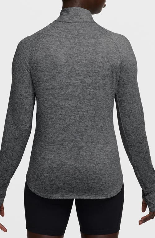 Nike Swift Dri-fit Uv Half Zip Running Top In Black