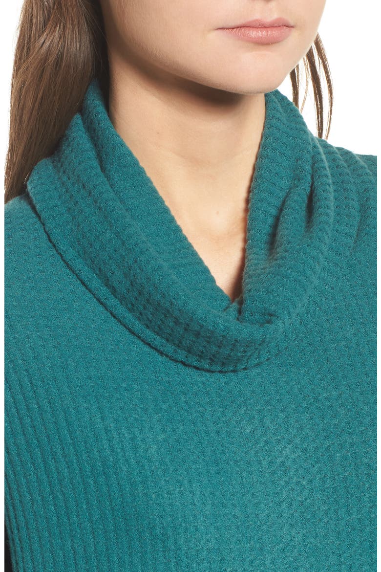 Funnel Neck Tunic, Alternate, color, GREEN JASPER