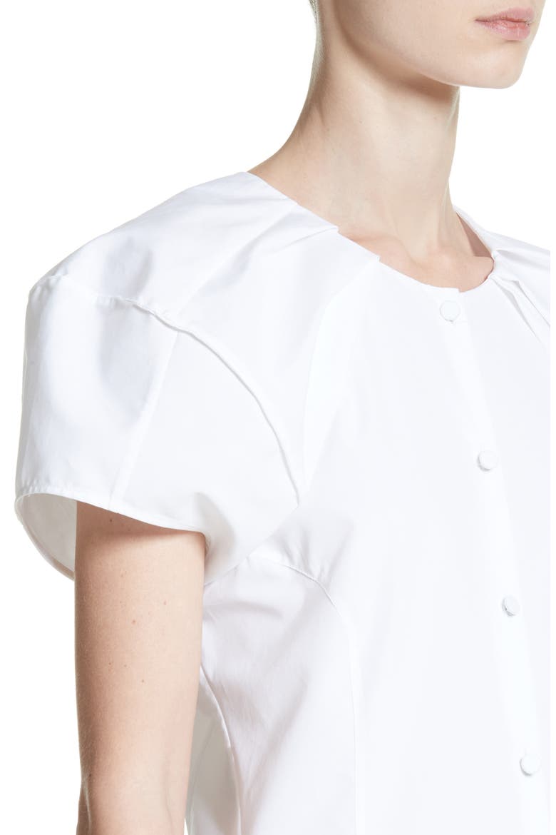 Tanya Poplin Top, Alternate, color, WHITE