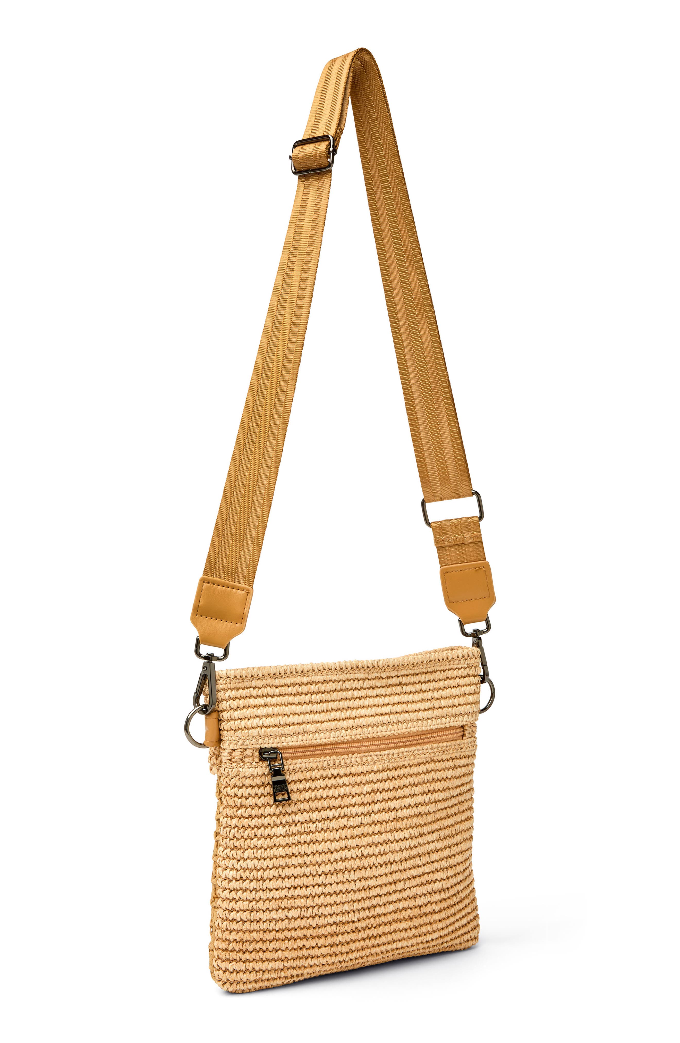 THINK ROYLN Outlaw Crossbody Bag, Alternate, color, Chai Open-Weave Colorblock