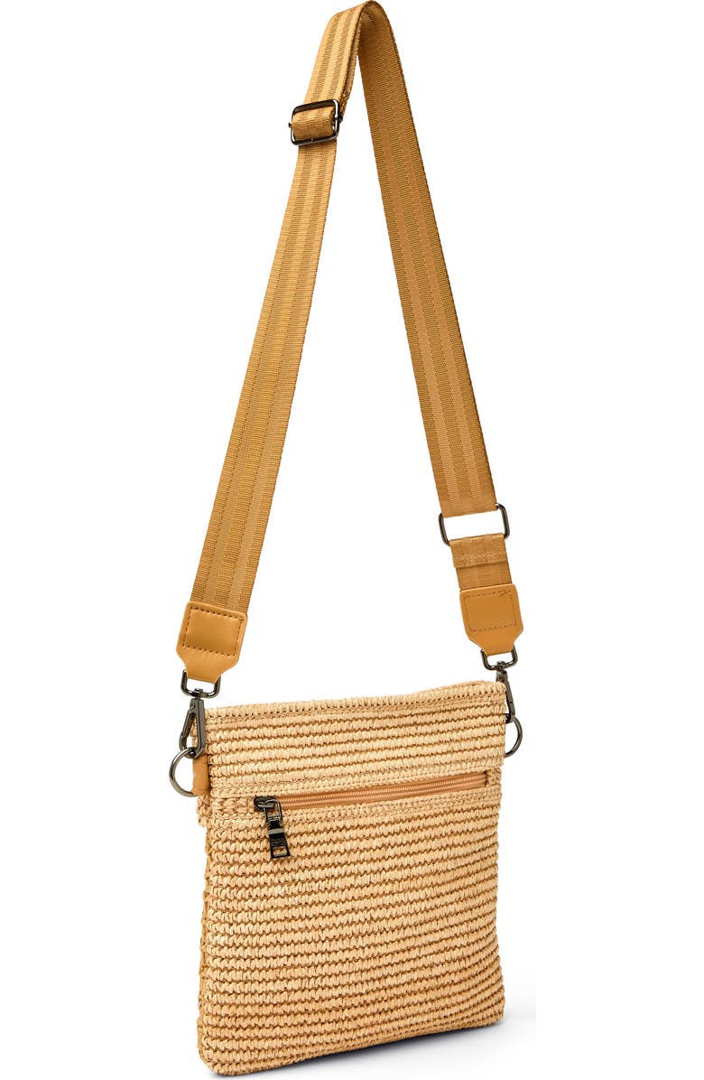 THINK ROYLN Outlaw Crossbody Bag, Alternate, color, Chai Open-Weave Colorblock