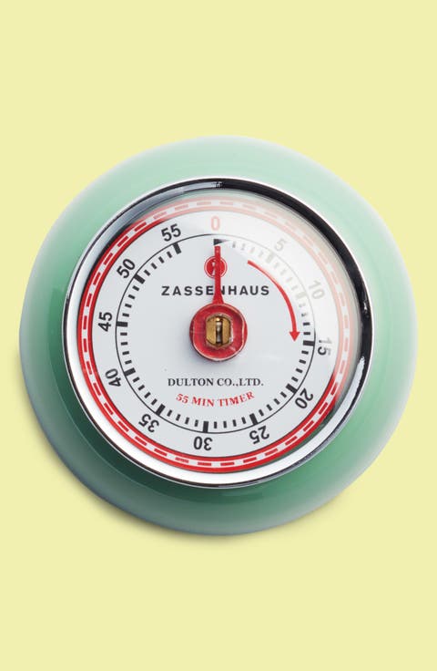 Magnetic Retro 60 Minute Kitchen Timer, 2.75-Inch