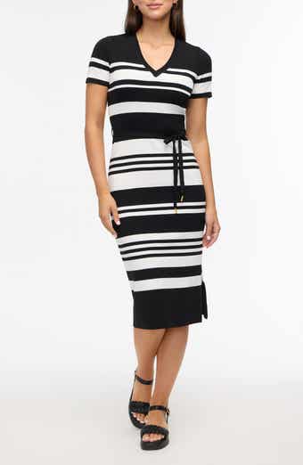 Ellen Tracy Striped Sweater Dress