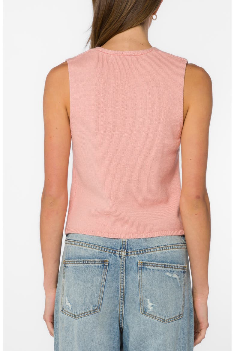 Rosina Sleeveless Knit Vest, Alternate, color, POWDER CORAL