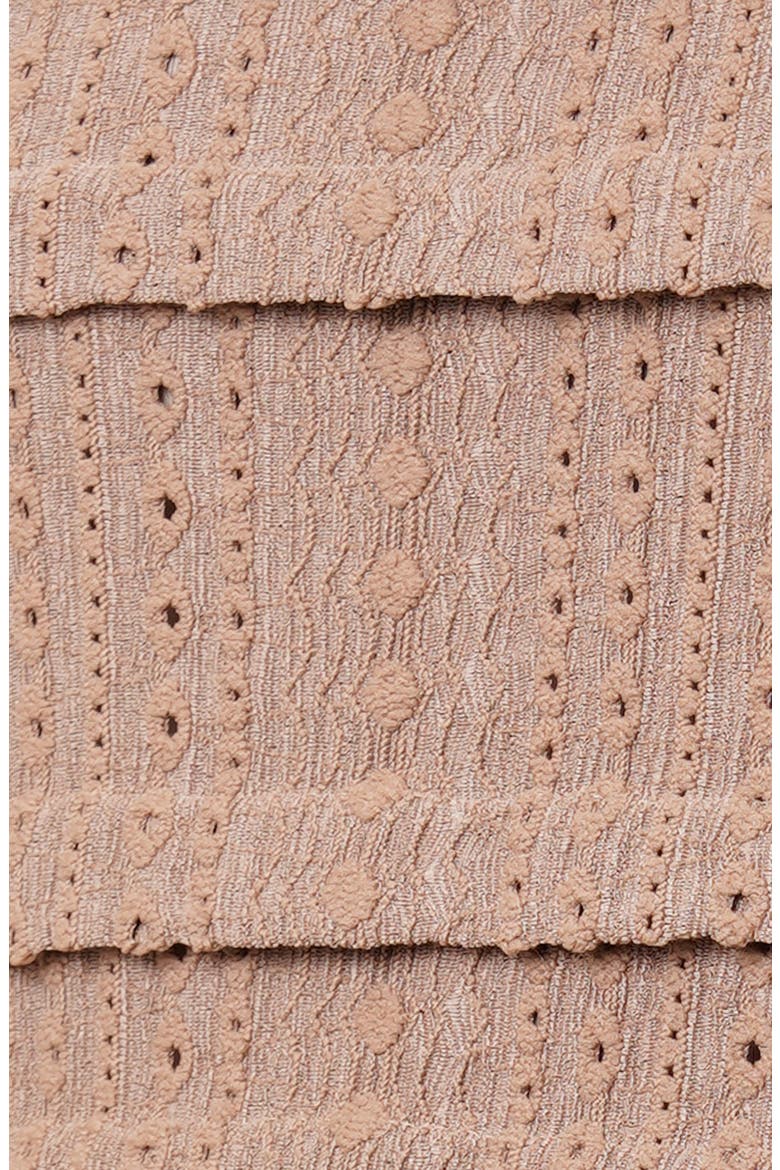 Eyelet Ruffle Top, Alternate, color, KHAKI