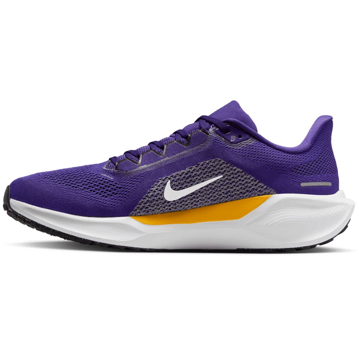 Nike Unisex Nike Purple LSU Tigers Zoom Pegasus 41 Running Shoes, Alternate, color, Purple