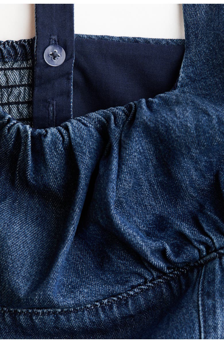 H&M Denim midi dress, Alternate, color, Denim Blue