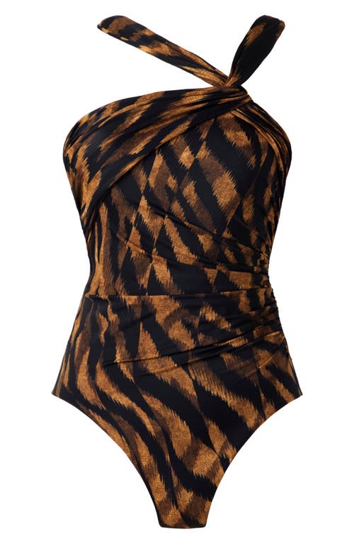 Miraclesuit Raya De Safari Europa One Piece Swimsuit In Brown