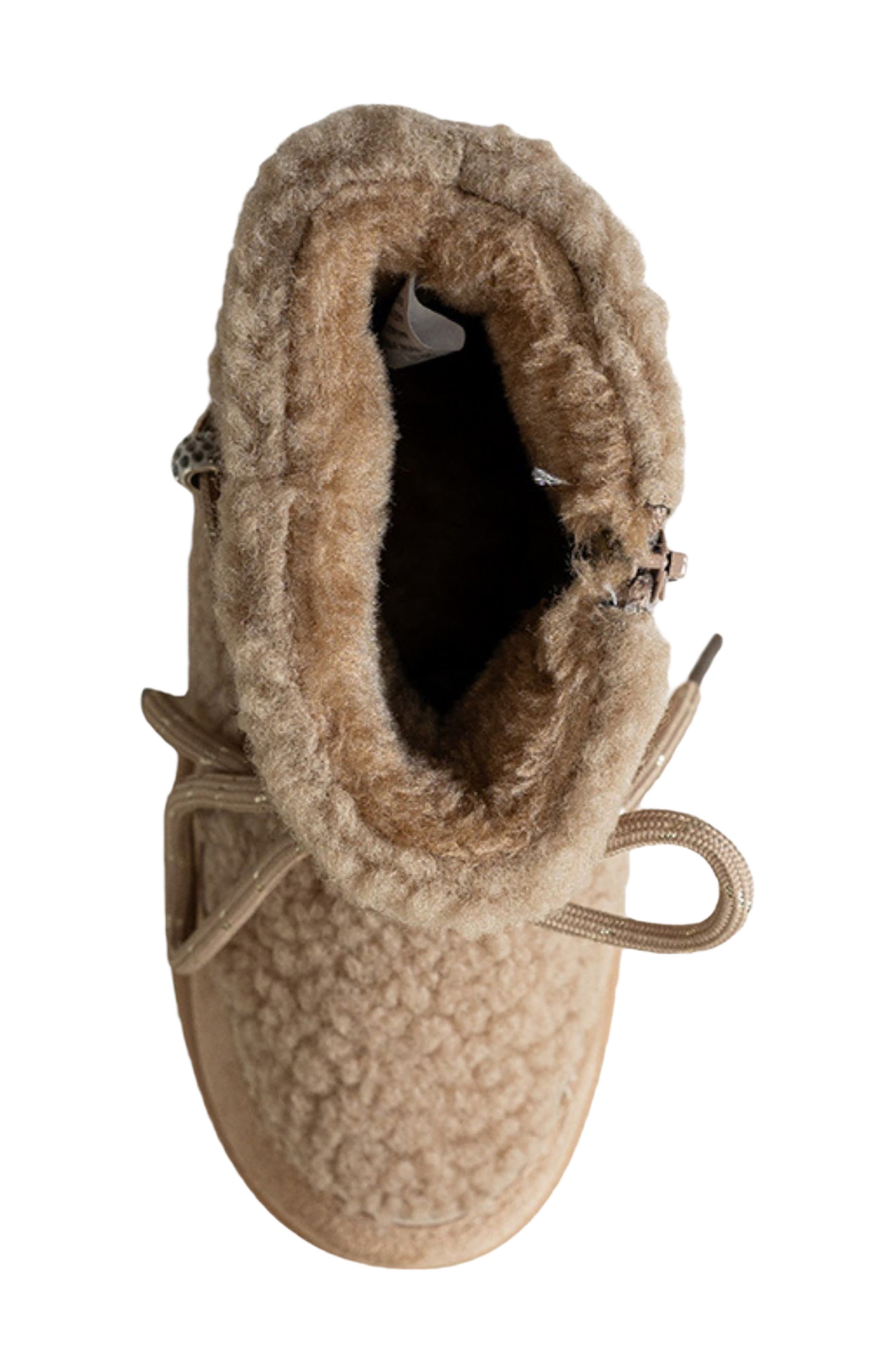 Kids' Faux Shearling Hybrid Boot, Alternate, color, SAND