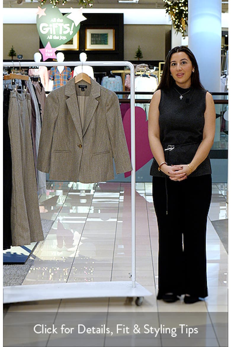 Shrunken Herringbone Blazer video