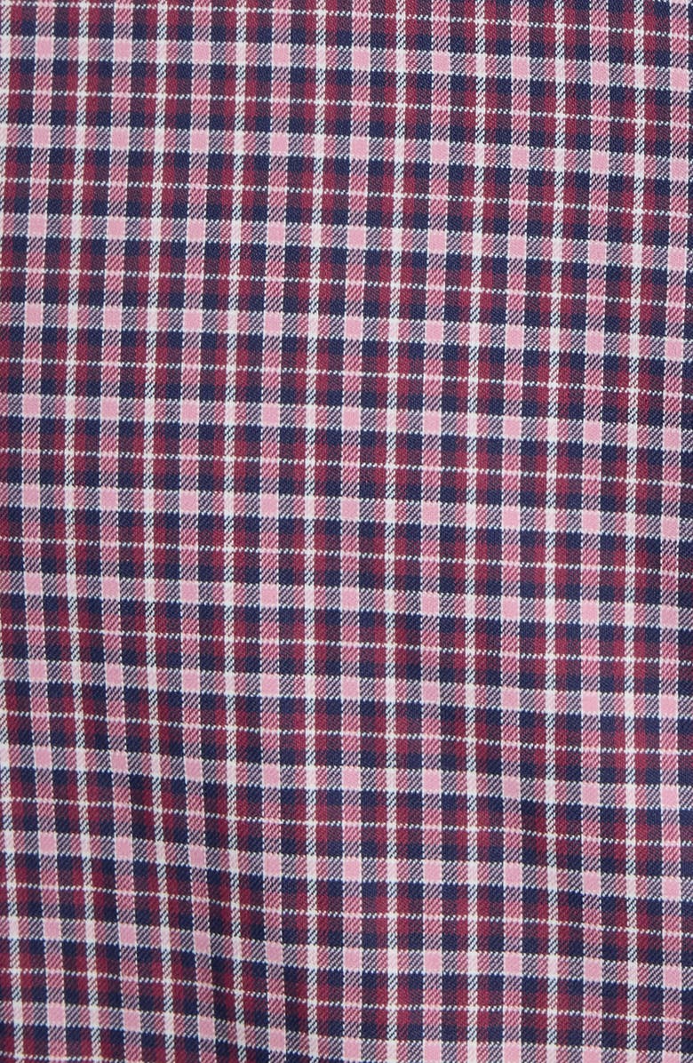 UNTUCKit Delune Check Performance Button-Up Shirt, Alternate, color, Red Pink White